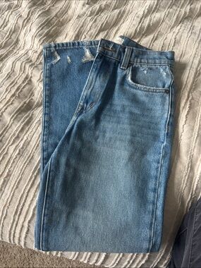 Current/Elliott Light Blue Women's Straight-Leg Jeans